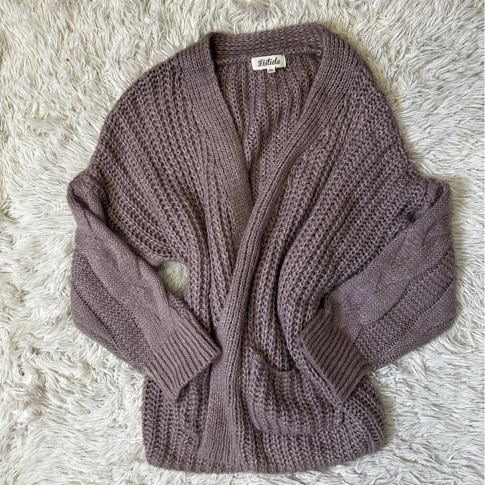 ◾️Listiele Chunky Knit Mohair Cardigan